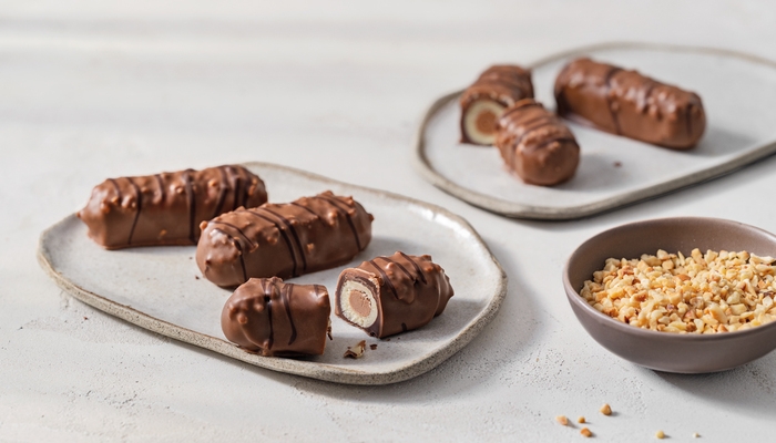 Marzipan-Krokant-Röllchen