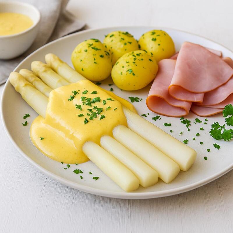 Spargel mit Sauce Hollandaise