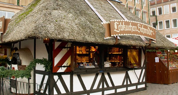 Weihnachtliche Lebkuchen-Schmidt Filiale