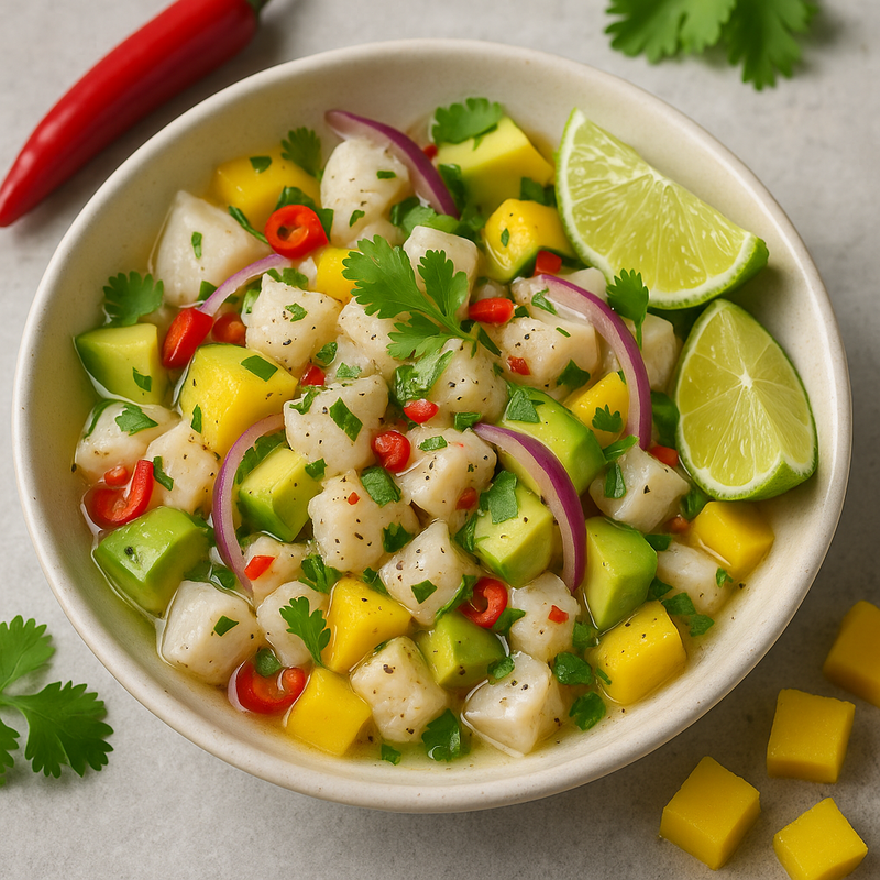 Ceviche mit Limetten & Koriander