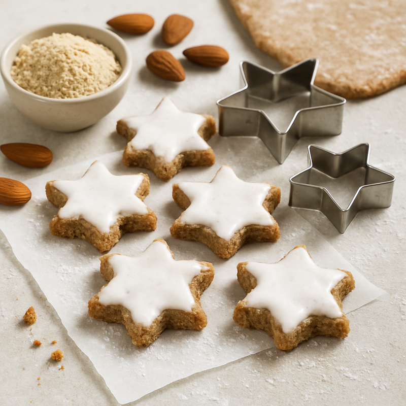 Zimtsterne mit Mandeln