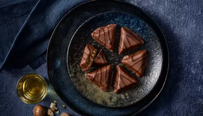 Genuss-Eckchen Rum-Rosine-Haselnuss