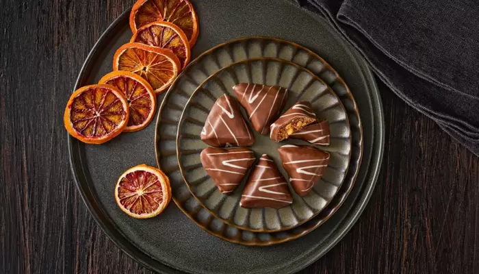 Genuss-Eckchen Blutorange-Mandel